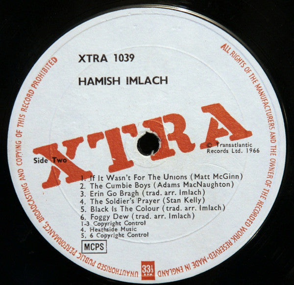 Hamish Imlach : Hamish Imlach (LP, Album)