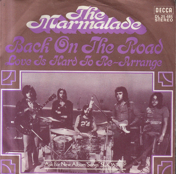 The Marmalade : Back On The Road (7", Single)