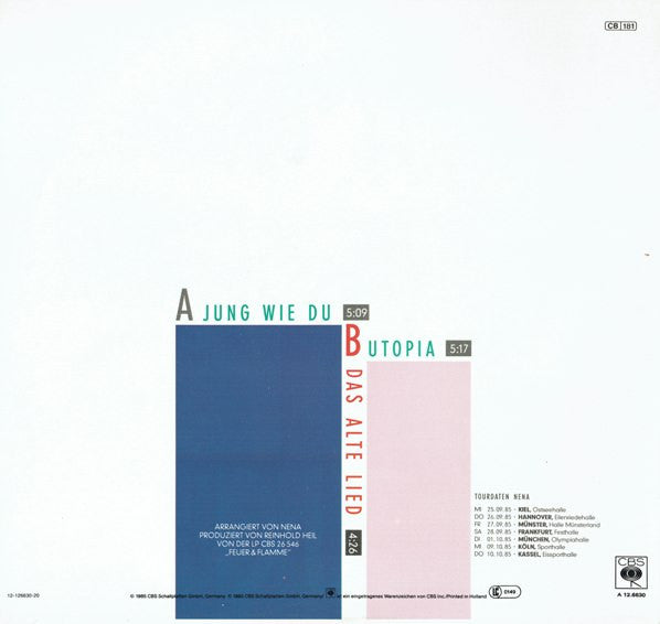 Nena : Jung Wie Du (12", Maxi)