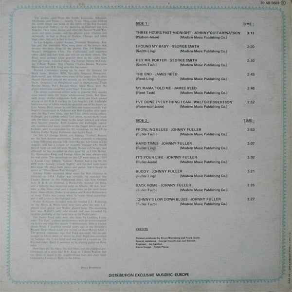 Various : California Blues (LP, Comp, RE)