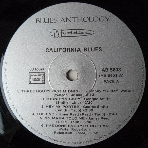 Various : California Blues (LP, Comp, RE)