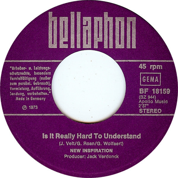 New Inspiration : Medecine Man (7", Single)