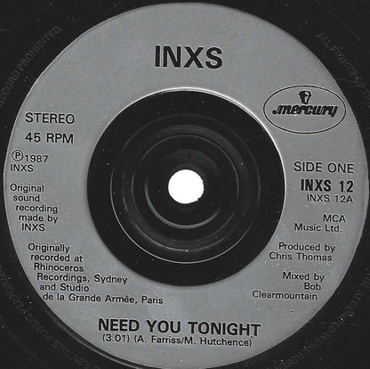 INXS : Need You Tonight (7", Single, Sil)