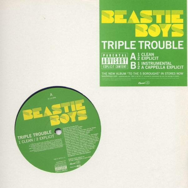 Beastie Boys : Triple Trouble (12", Single, Promo)