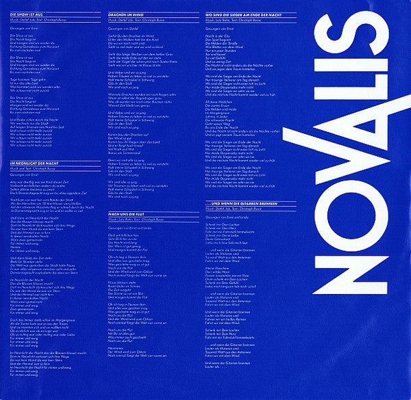 Novalis (3) : Nach Uns Die Flut (LP, Album)