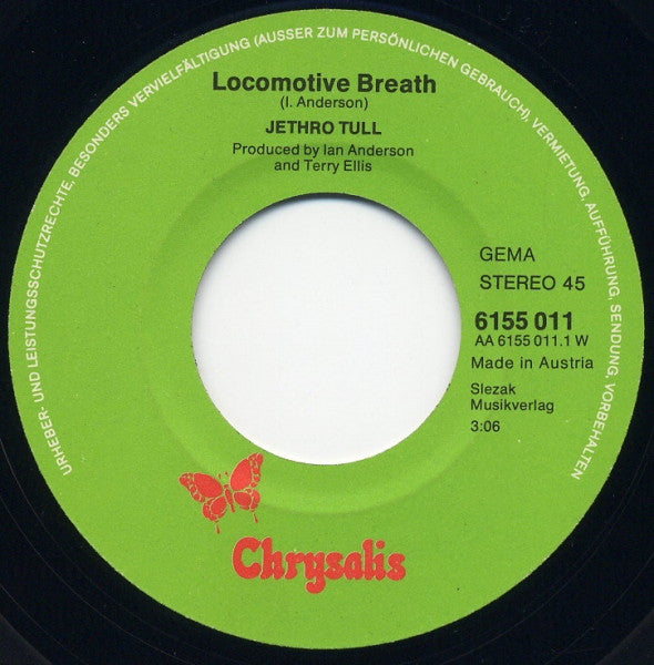 Jethro Tull : Locomotive Breath / Look Into The Sun (7", Single, RE)