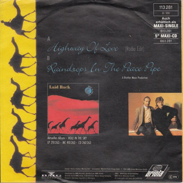 Laid Back : Highway Of Love (7", Single)