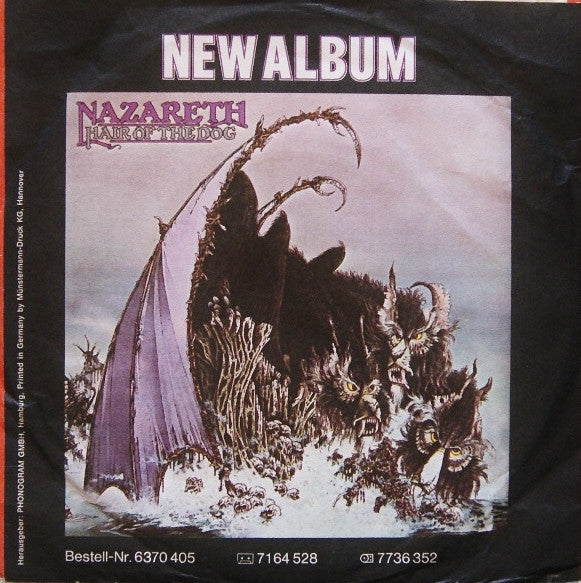 Nazareth (2) : Hair Of The Dog (7", Single)