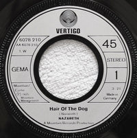 Nazareth (2) : Hair Of The Dog (7", Single)