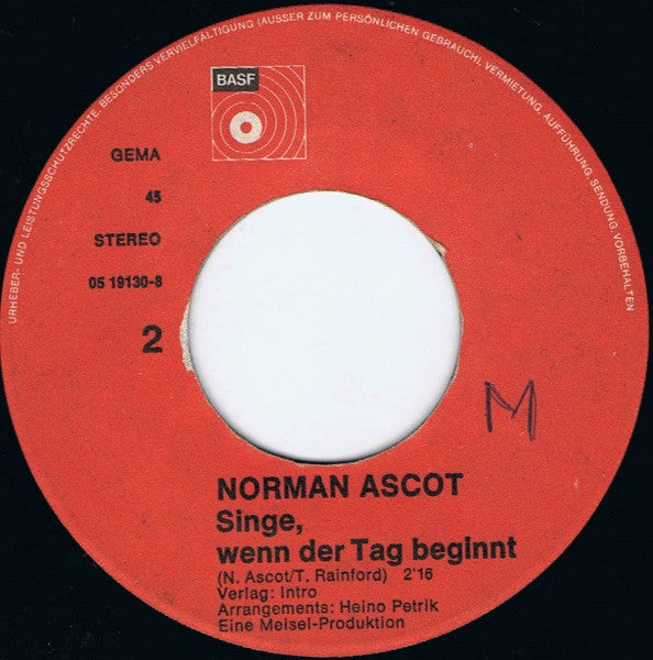 Norman Ascot : So Verliebt (7", Single)