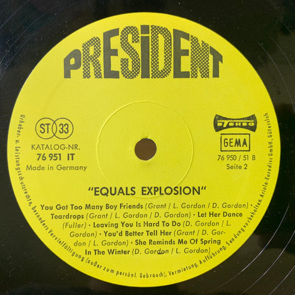 The Equals : Explosion (LP, Album)