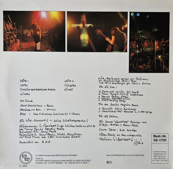 Alex Oriental Experience : Live! (LP, Album)