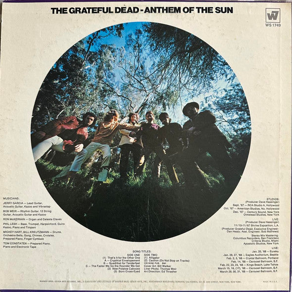 The Grateful Dead : Anthem Of The Sun (LP, Album, RE)