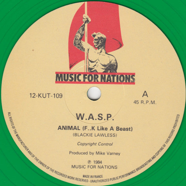 W.A.S.P. : Animal (F**k Like A Beast) (12", Single, Gre)
