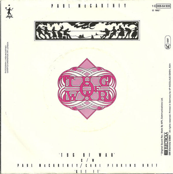 Paul McCartney : Tug Of War (7", Single)