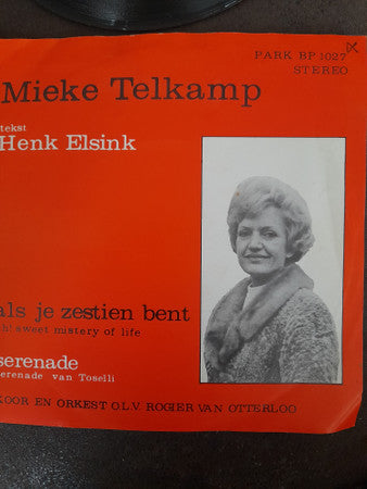 Mieke Telkamp : Als je zestien bent (7", Single)