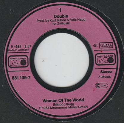 Double : Woman Of The World (7", Single)