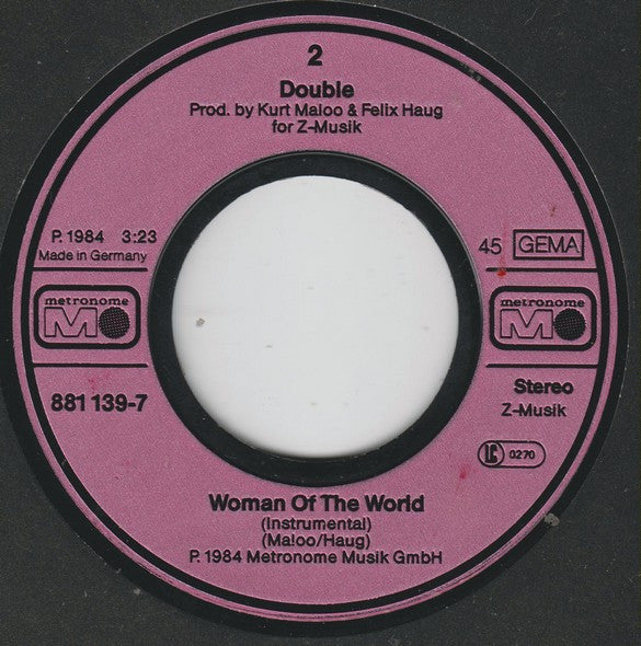Double : Woman Of The World (7", Single)
