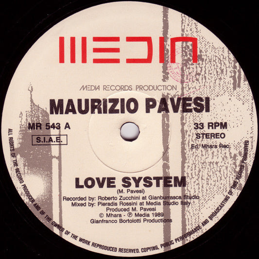 Maurizio Pavesi : Love System (12")