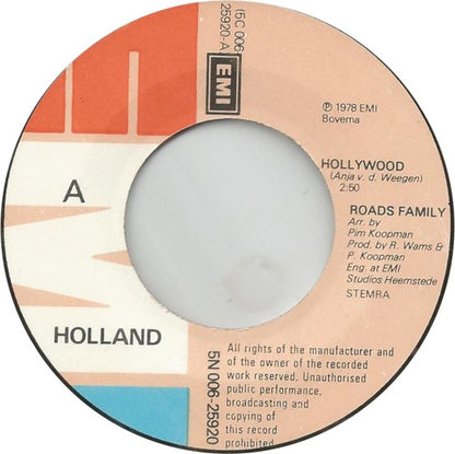 Roads Family : Hollywood (7", Single)