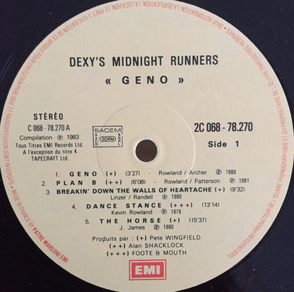 Dexys Midnight Runners : Geno (LP, Comp)