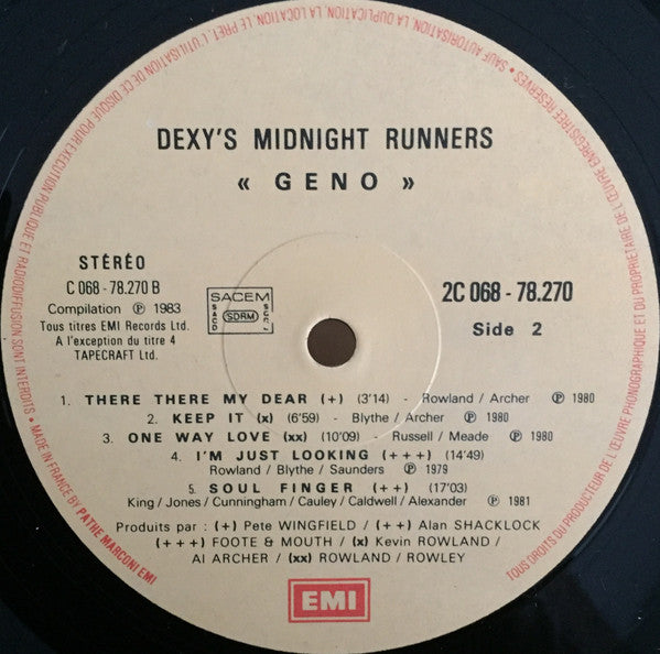 Dexys Midnight Runners : Geno (LP, Comp)