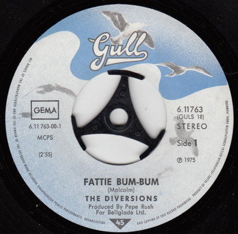 The Diversions : Fattie Bum-Bum (7", Single)