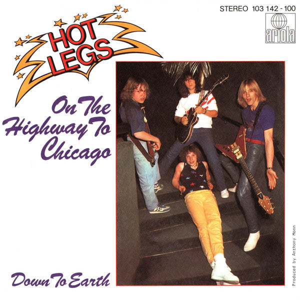 Hot Legs : On The Highway To Chicago (7", Single)