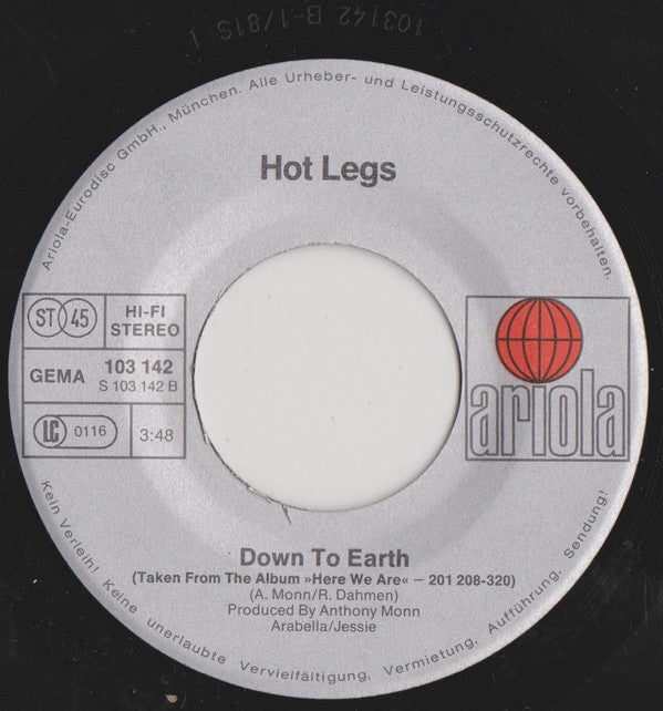 Hot Legs : On The Highway To Chicago (7", Single)