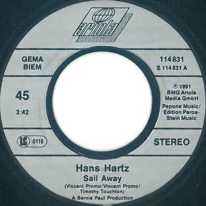 Hans Hartz : Sail Away (7", Single)