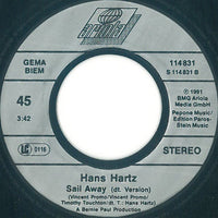 Hans Hartz : Sail Away (7", Single)