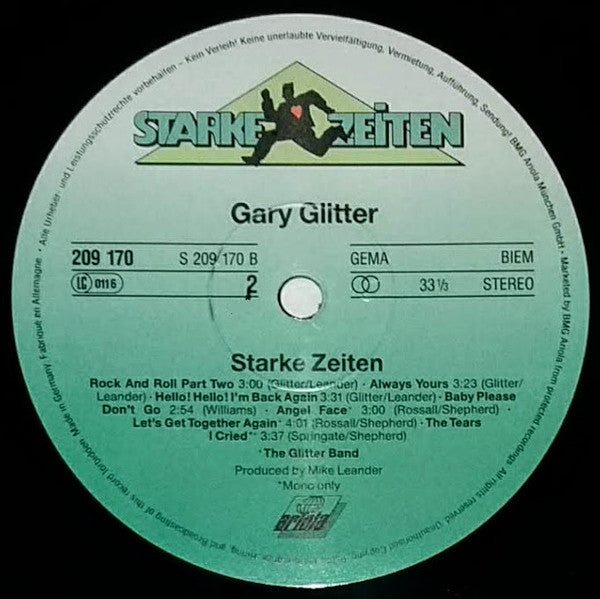 Gary Glitter : Starke Zeiten (LP, Comp, Gat)