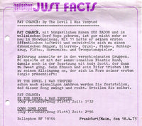 Fat Chance (7) : By The Devil I Was Tempted (7", Single)