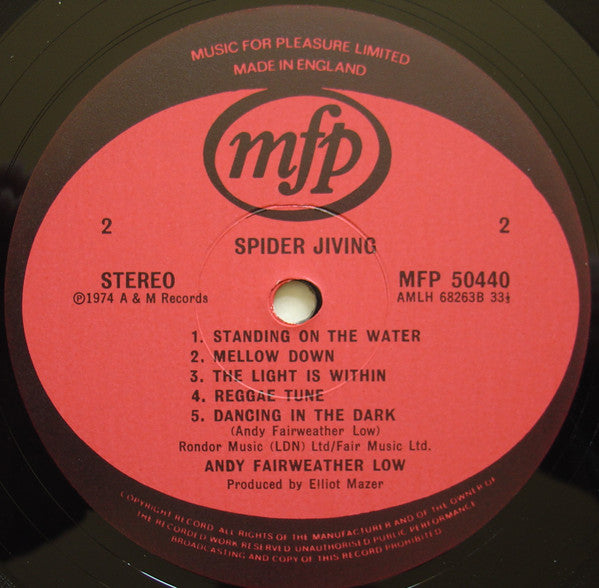 Andy Fairweather Low* : Spider Jiving (LP, Album, RE)