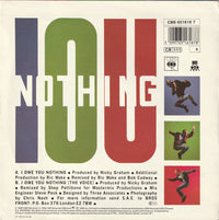 Bros : I Owe You Nothing (7", Single)