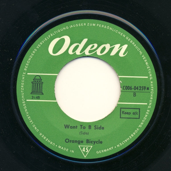 Orange Bicycle : Carry That Weight You Never Give Me Your Money (7", Single, Mono)