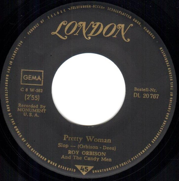 Roy Orbison : Pretty Woman (7", Single)