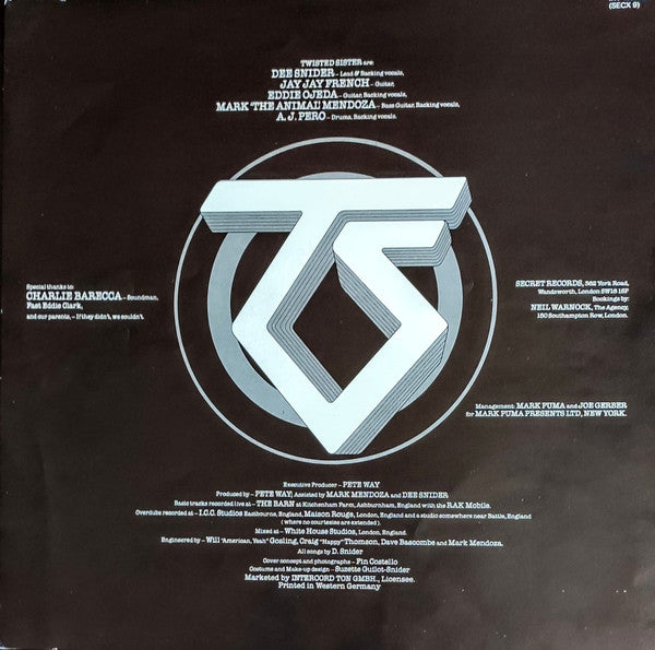 Twisted Sister : Under The Blade (LP, Album)