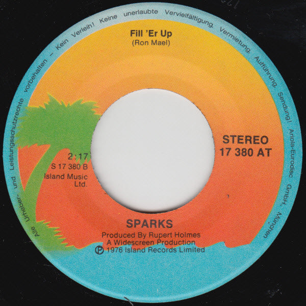 Sparks : Big Boy (7", Single)