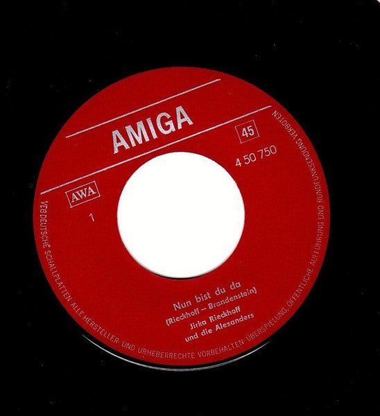Jirka Rieckhoff : Nun Bist Du Da / Es Ist Eine Uralte Weise (7", Single, Mono)