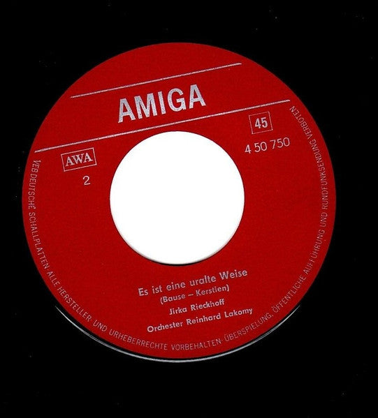 Jirka Rieckhoff : Nun Bist Du Da / Es Ist Eine Uralte Weise (7", Single, Mono)