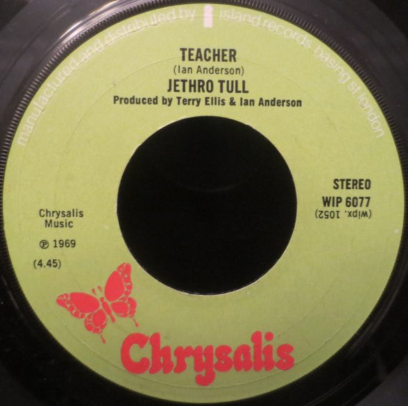 Jethro Tull : The Witch's Promise / Teacher (7", Single)