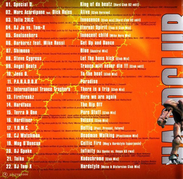 Various : Hardclub Vol. 2 (2xCD, Comp, Mixed)
