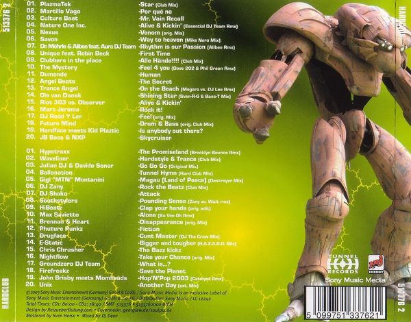Various : Hardclub  (2xCD, Mixed)