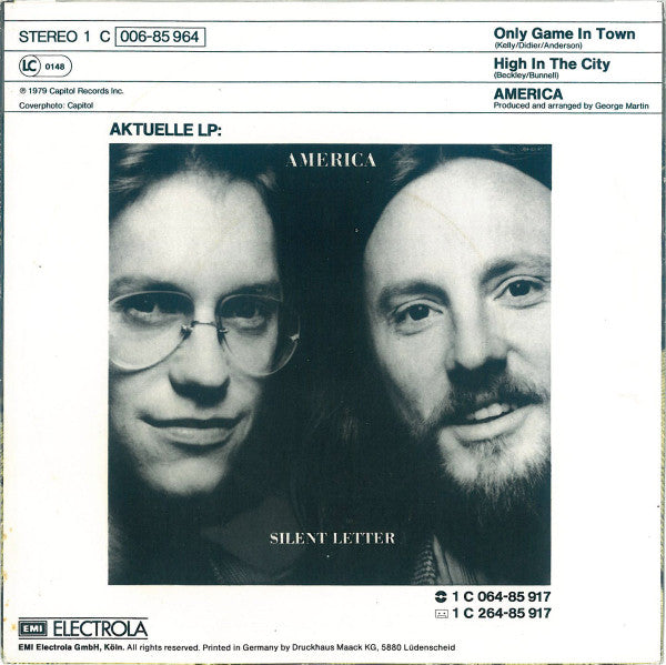 America (2) : Only Game In Town (7", Single)
