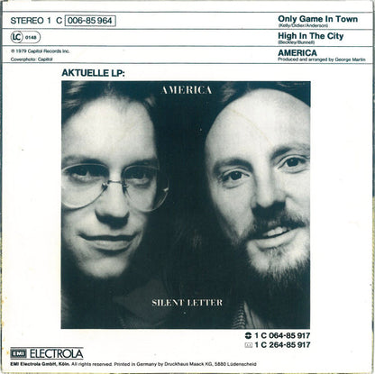 America (2) : Only Game In Town (7", Single)