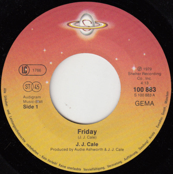 J.J. Cale : Friday  (7", Single)
