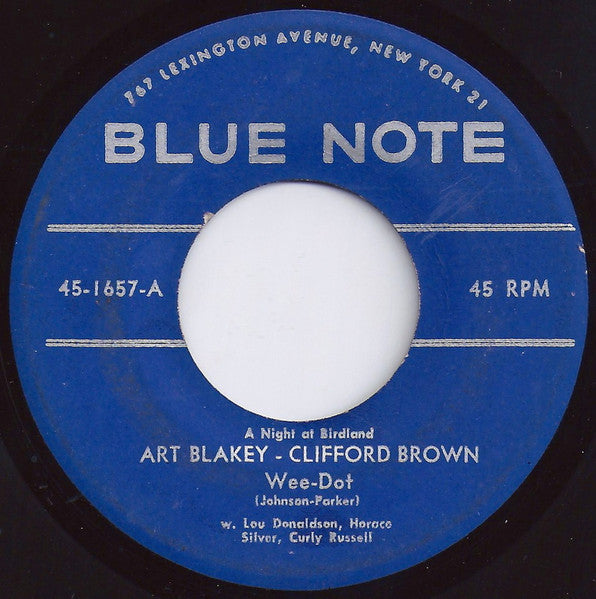 Art Blakey - Clifford Brown - Lou Donaldson : Wee-Dot (7", Single)
