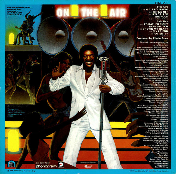 Edwin Starr : H.A.P.P.Y. Radio (LP, Album)