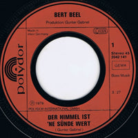 Bert Beel : Der Himmel Ist 'ne Sünde Wert (7", Single)